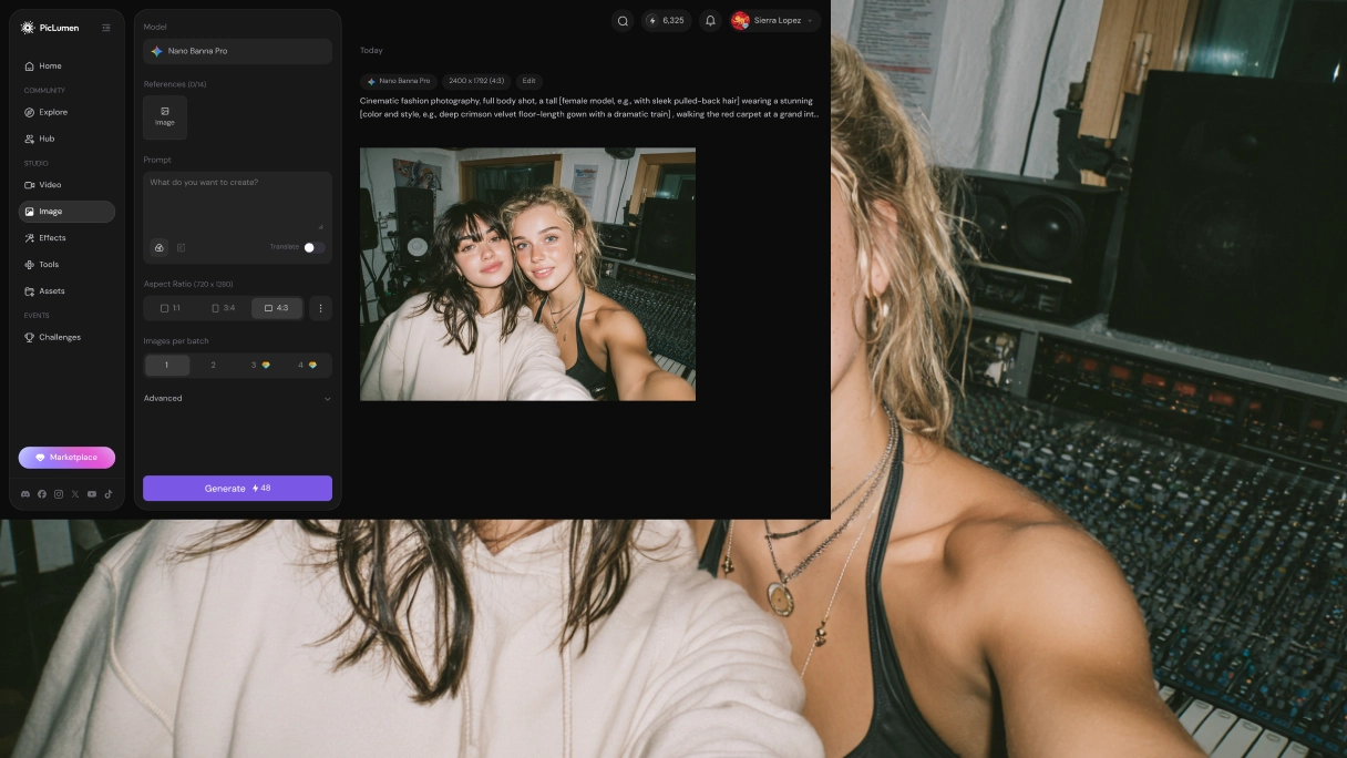 gerador de imagens de celebridades com ia piclumen